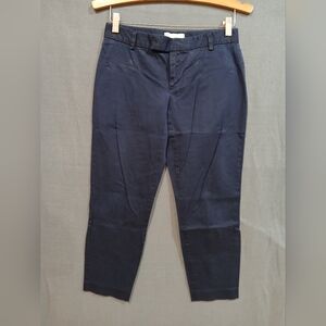 Gap Pants Womens 00 Slim Cropped Blue Lightweight